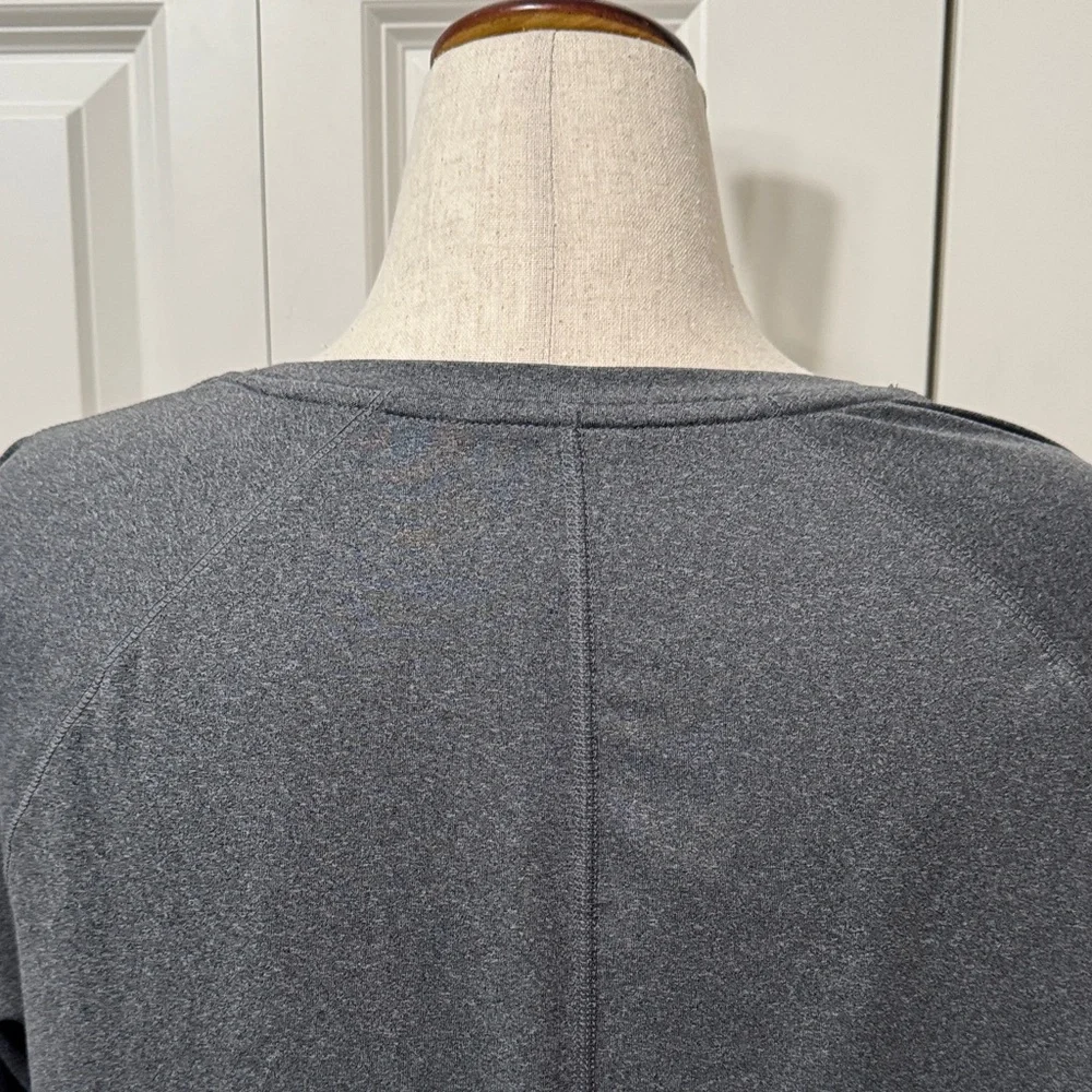 All in Motion Charcoal Long Sleeve Exercise or Layering Tee - Picture 5 of 6